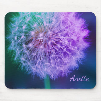 Beautiful Dandelion on Blue Background | Mouse Pad