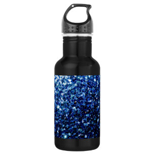 Beautiful Dark Blue glitter sparkles 532 Ml Water Bottle