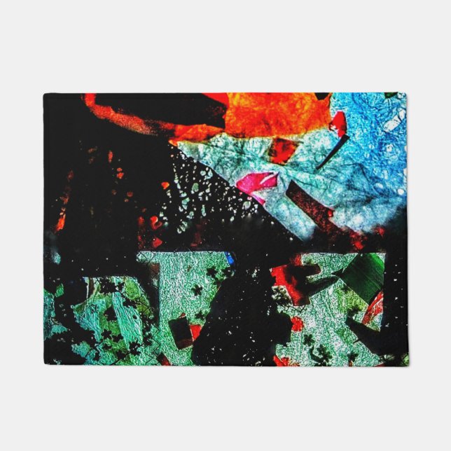 Beautiful dark doormats,Common black abstract  Doormat (Front)