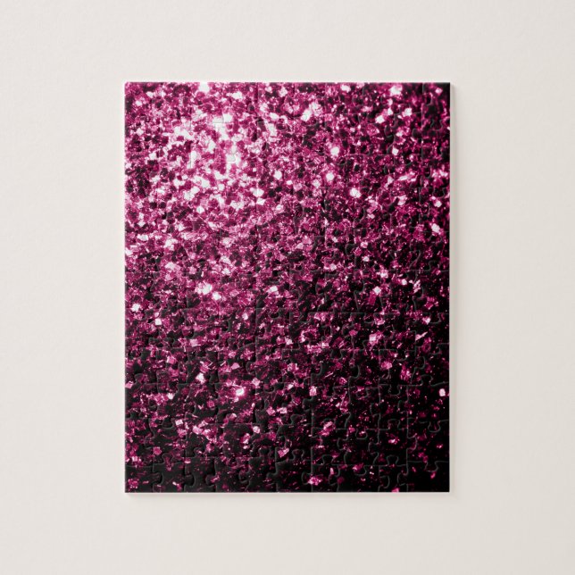 Beautiful Dark Pink glitter sparkles Jigsaw Puzzle (Vertical)