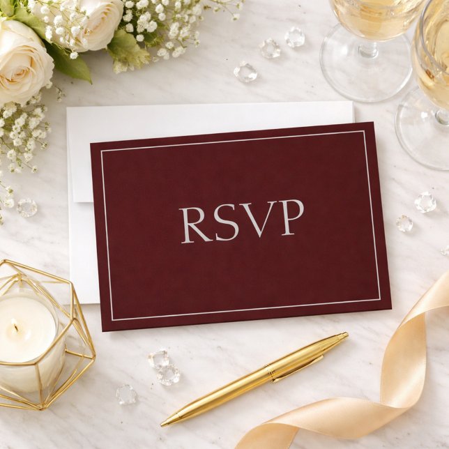 Beautiful Dark Purple Response RSVP (Creator Uploaded)