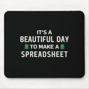 Beautiful day for a spreadsheet mouse pad