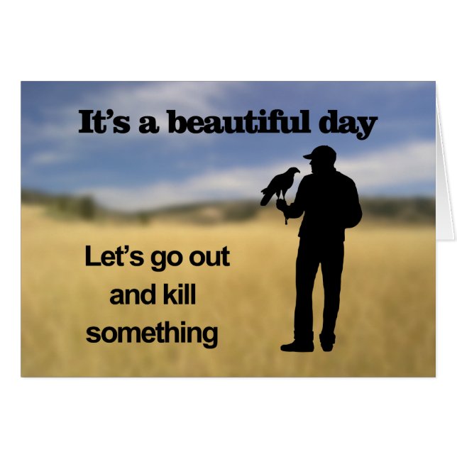 Beautiful Day for Falconry (Front Horizontal)