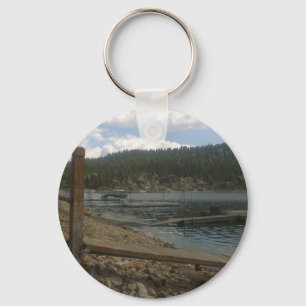 Beautiful Day on the Lake Dock Key Ring