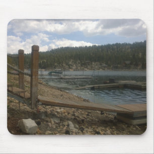 Beautiful Day on the Lake Dock Mouse Pad