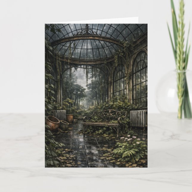 Beautiful Decay Orangery Greenhouse  Card (Front)