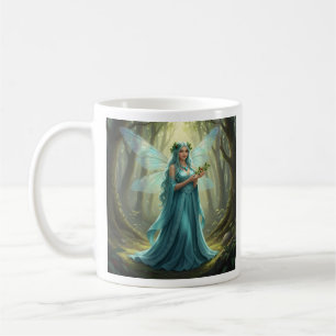 Beautiful December Turquoise Fairy Coffee Mug