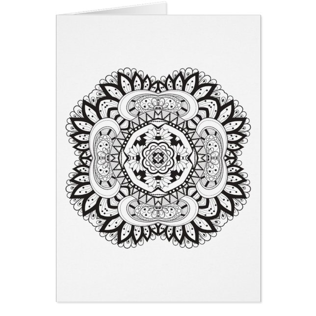 Beautiful Deco Square Doodle (Front)