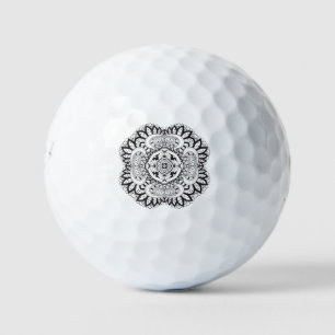 Beautiful Deco Square Doodle Golf Balls