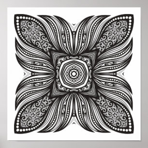 Beautiful Decor Square Doodle 2