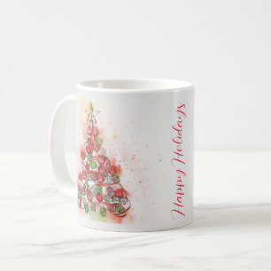 Beautiful Decorated Christmas Tree Coffee Mug