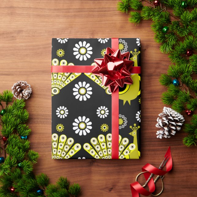 Beautiful Decorative Peacock Wrapping Paper (Holiday Gift)