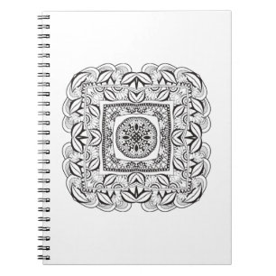 Beautiful Decorative  Square Doodle Notebook
