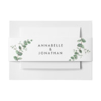 Beautiful delicate eucalyptus foliage wedding cla