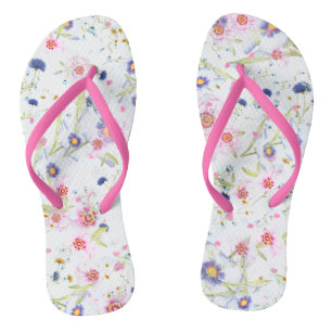 Beautiful Delicate Floral Thongs