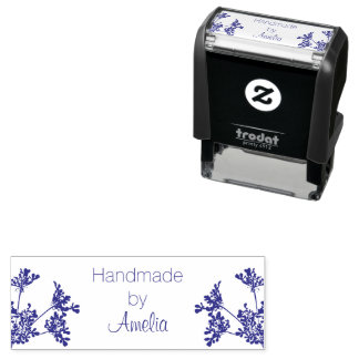 Beautiful Delicate Flower Handmade by Self-inking Stamp