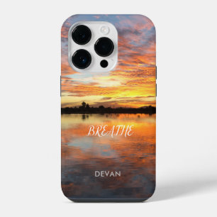 Beautiful Desert Lakeside Sunset Reflection Case-M iPhone 14 Pro Case