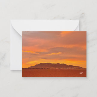 Beautiful Desert Sunset Card