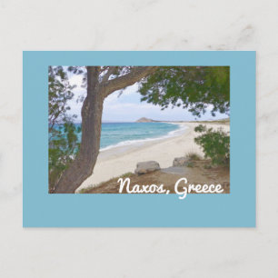 Beautiful, deserted beach/NAXOS, GREECE Postcard