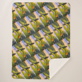 Beautiful design for unique experience sherpa blanket