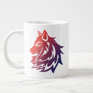 beautiful design this wolf mug