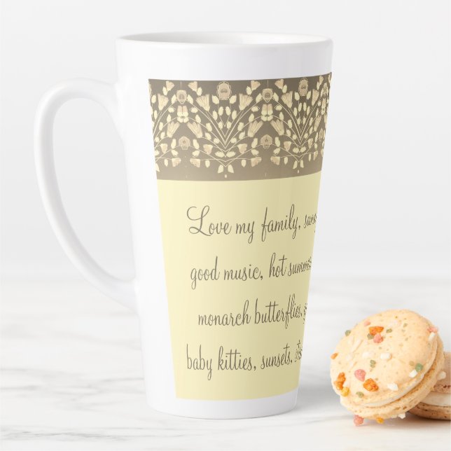 Beautiful Designer Inspirational Latte Mug (In Situ)