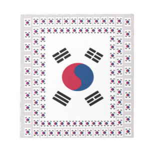 Beautiful Diagonal Korean Flag: An Infinite Art Notepad