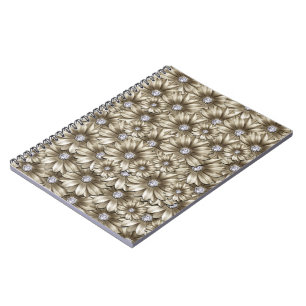 Beautiful Diamond Flowers Notebook