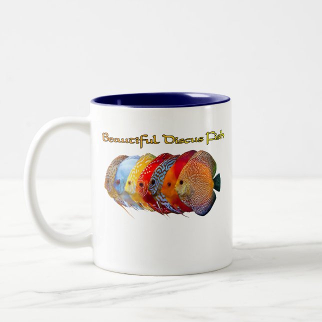 Beautiful Discus Fish Coffee Mug (Left)