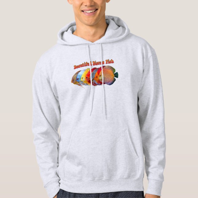 Beautiful Discus Fish Hoodie (Front)