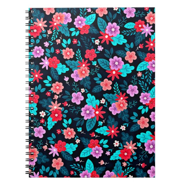 Beautiful Ditsy Floral Background-56676 Notebook (Front)