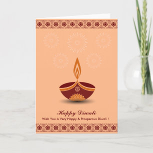 Beautiful Diwali Design Card