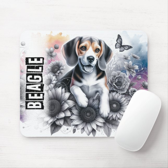 Beautiful Dog Breeds/Beagle Dog Mouse Pad (With Mouse)