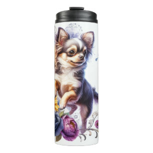 Beautiful Dog Breeds/Chihuahua Dog Thermal Tumbler
