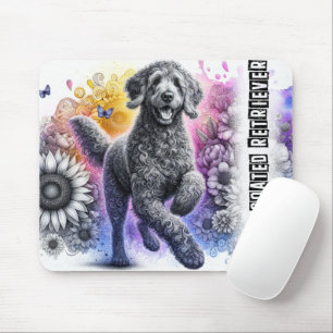 Beautiful Dog Breeds/Curly Coated Retriever Dog Mouse Pad