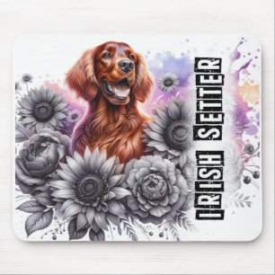 Beautiful Dog Breeds/ Irish Setter Dog Mouse Pad