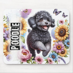 Beautiful Dog Breeds//Poodle Dog Mouse Pad
