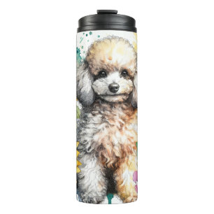 Beautiful Dog Breeds//Poodle Dog Thermal Tumbler