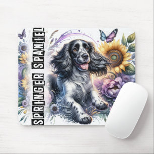 Beautiful Dog Breeds/Springer Spaniel Dog Mouse Pad