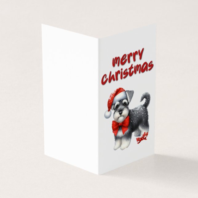 Beautiful Dog Christmas Card (Outside)