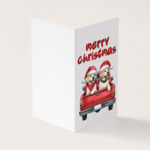 Beautiful Dog Christmas Card