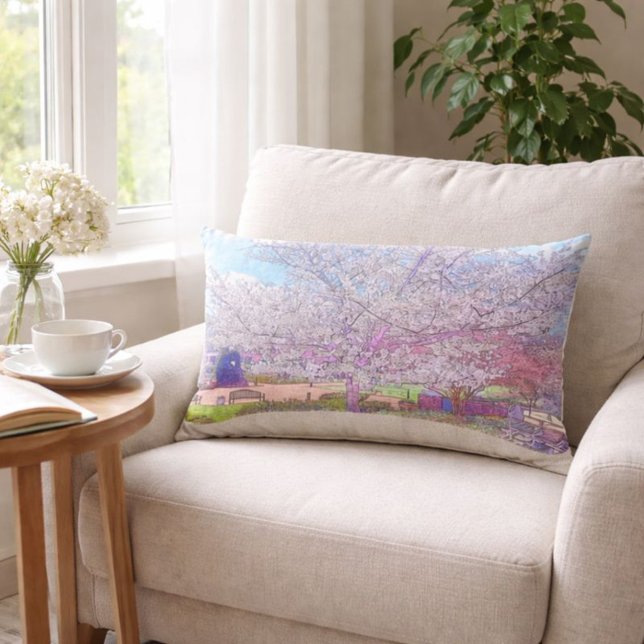 Beautiful Dogwood Tree Lumbar Pillow (Creator Uploaded)