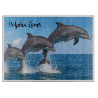 Beautiful Dolphin Lover Personalised Cutting Board