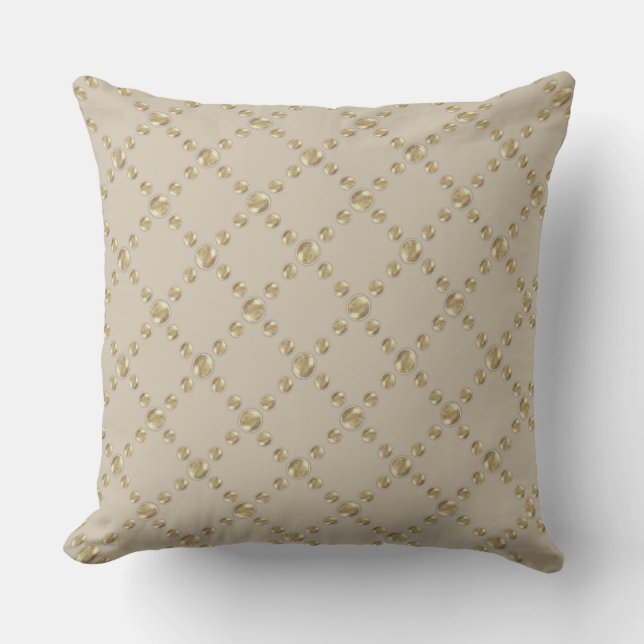 Beautiful Dotted Diamond Pattern Cushion (Front)