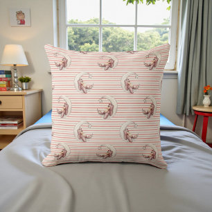 Beautiful Double Sided Watercolor Teddy Bear Cushion