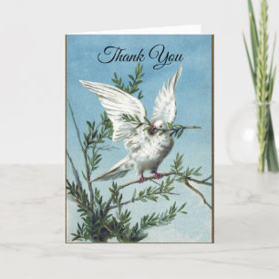 Beautiful Dove Holiday Thank-You Card
