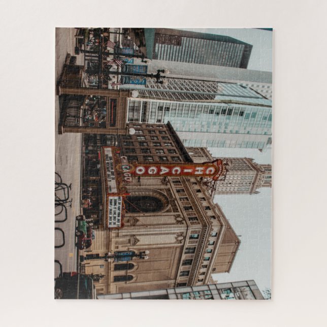 Beautiful Downtown Chicago Illinois Jigsaw Puzzle (Vertical)