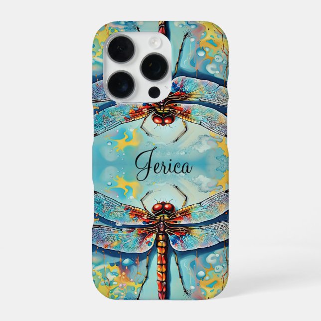Beautiful Dragonflies iPhone Case (Back)
