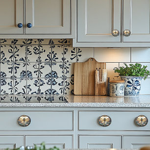 Beautiful Dragonfly Pink Pearls Turquoise Gems Ceramic Knob