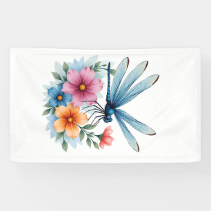 Beautiful Dragonfly Watercolor Art Insect Lover Ea Banner